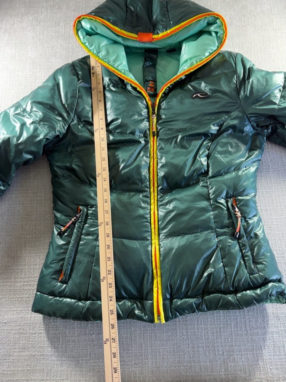 KJUS "Nahla" down filled shiny luxury goose down reversible puffer ski jacket XL - Picture 5 of 14